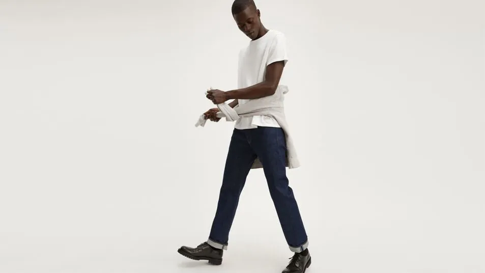 005012853 Levi's Made & Crafted 501 Original Fit Jeans Rinse Stretch - Dark Wash