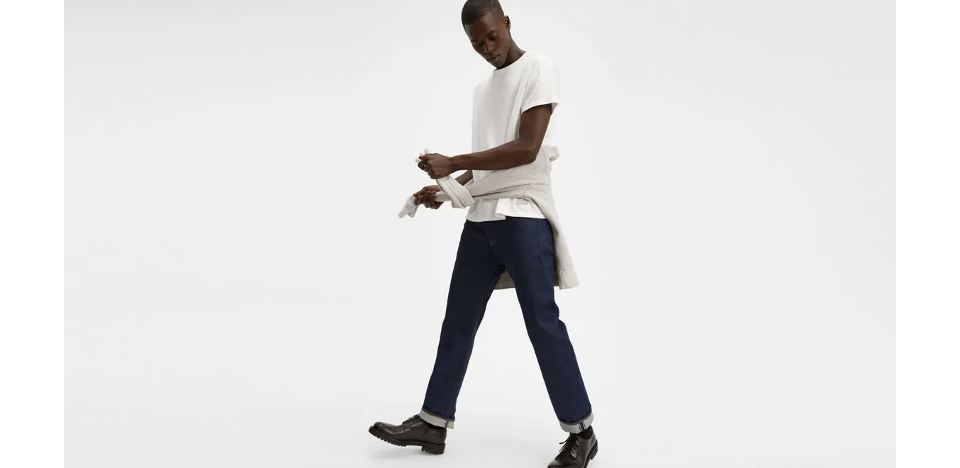 005012853 Levi's Made & Crafted 501 Original Fit Jeans Rinse Stretch - Dark Wash