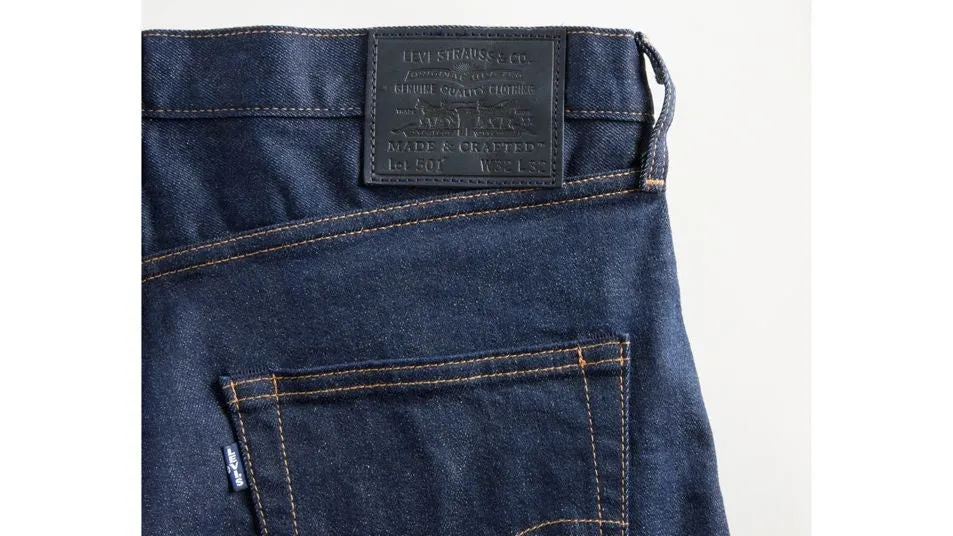 005012853 Levi's Made & Crafted 501 Original Fit Jeans Rinse Stretch - Dark Wash