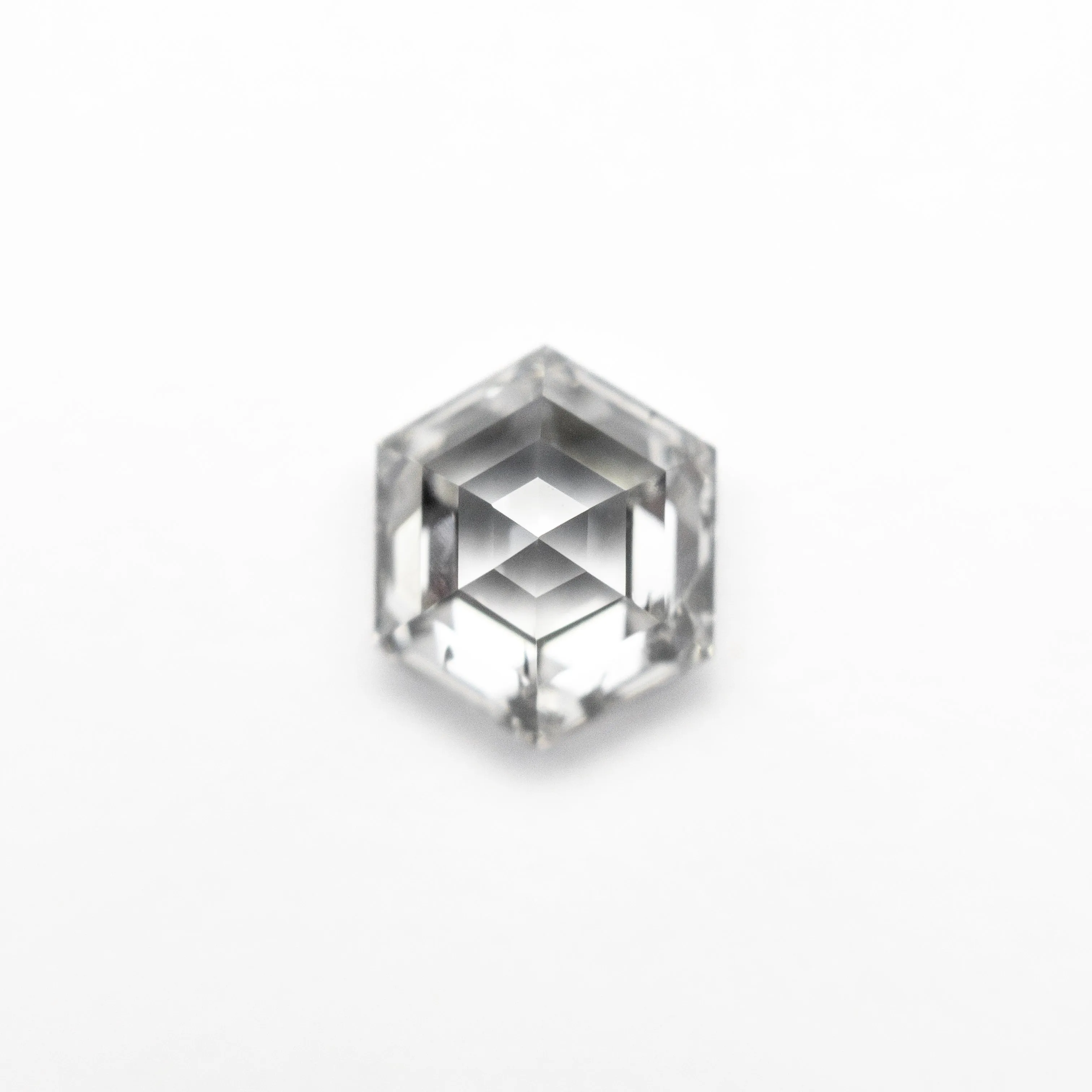 1.32 CARAT CANADIAN SALT AND PEPPER DOUBLE CUT HEXAGON DIAMOND