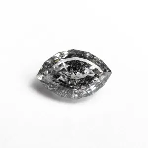 1.78 CARAT CANADIAN SALT AND PEPPER DOUBLE CUT GEOMETRIC MARQUISE DIAMOND