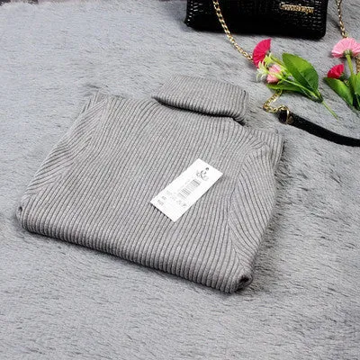 2017 Women Autumn Winter Sweater Dresses Slim Turtleneck vestidos de festa Bodycon Solid Robe Long Knitted Office Dress 971