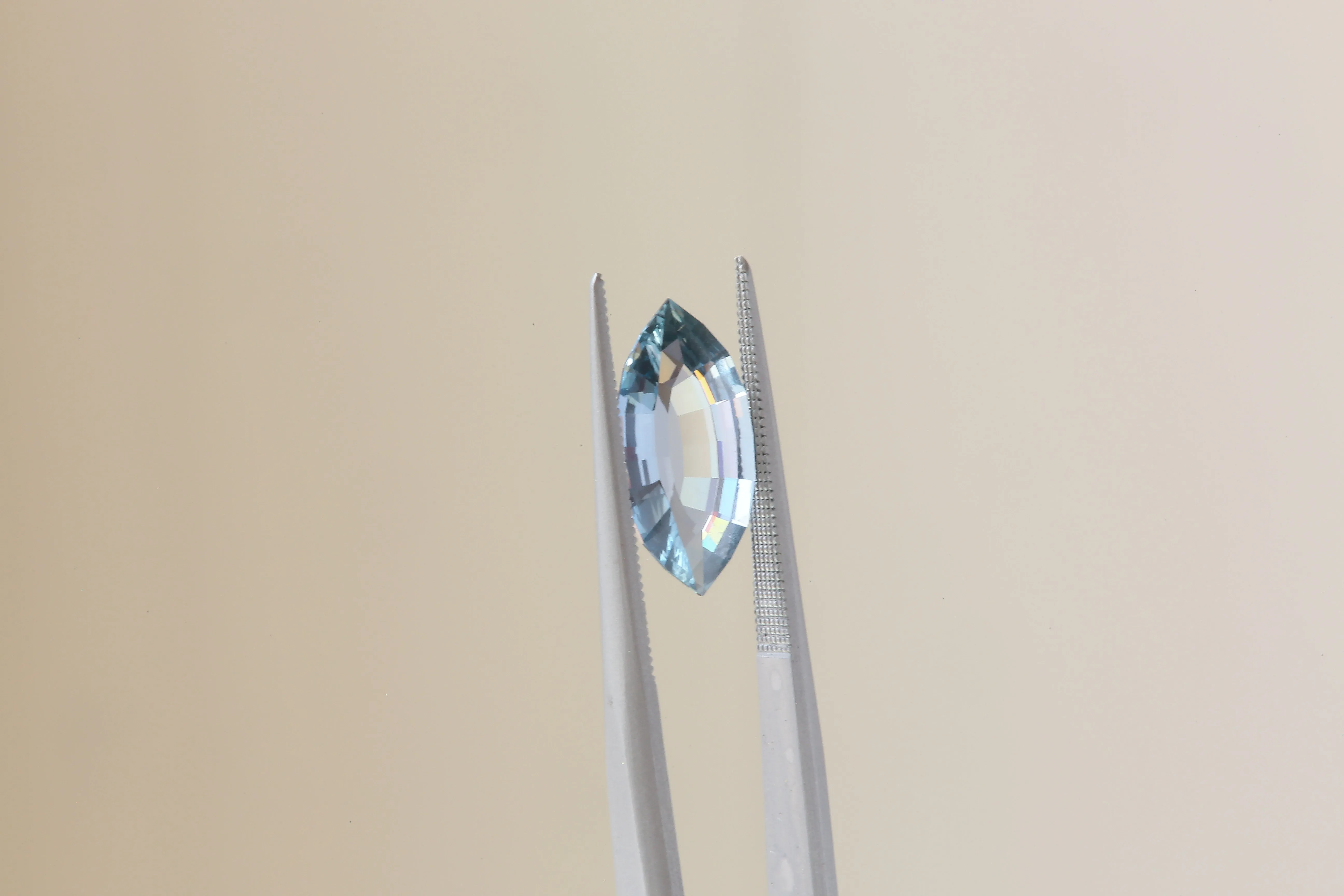 2.23 Carat Natural Steely Blue Marquise Cut Sapphire