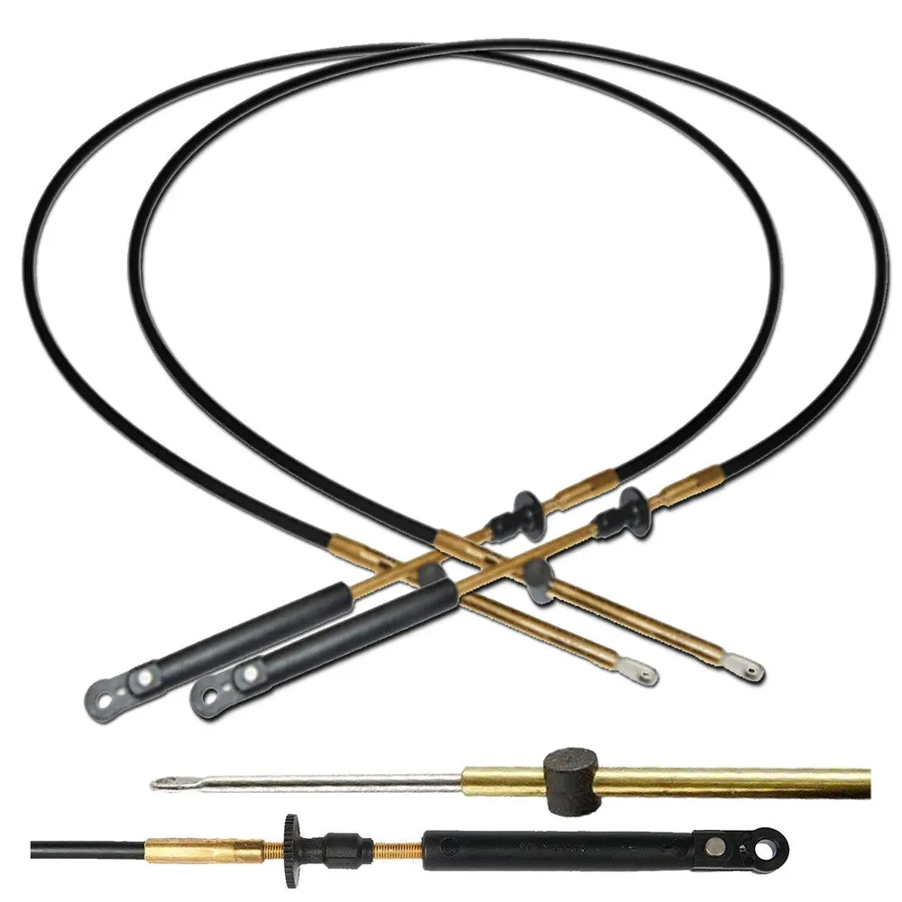 2x 8 ft Gear/Throttle Control Cables C14 for Johnson Evinrude OMC Outboard