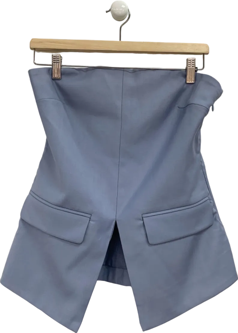 4TH   Reckless Blue Strapless Tailored Top UK 6