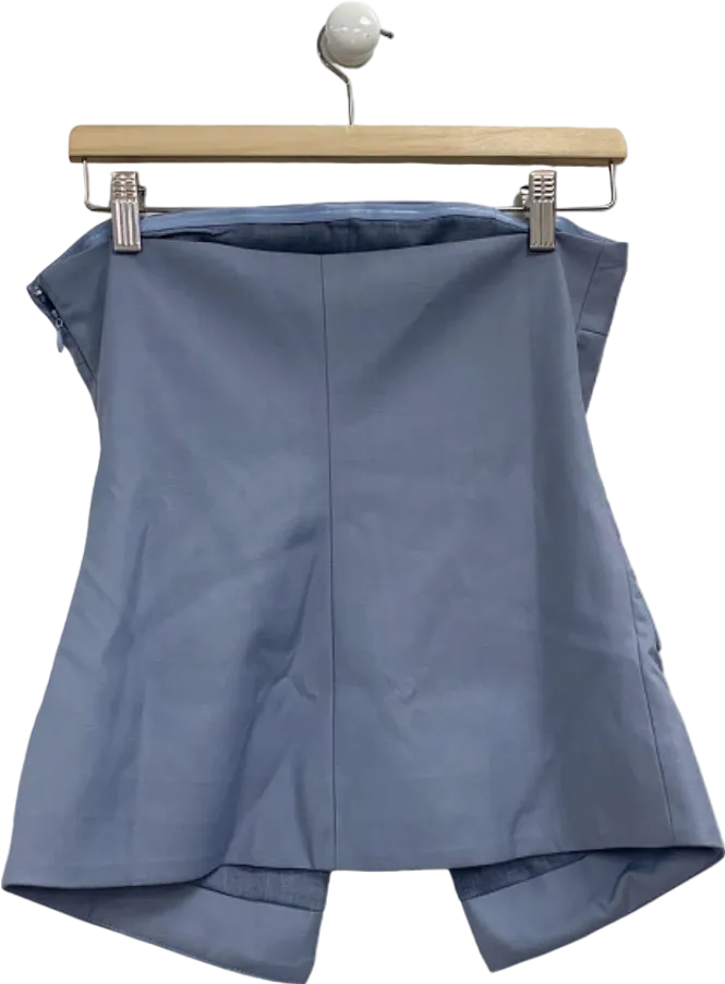 4TH   Reckless Blue Strapless Tailored Top UK 6