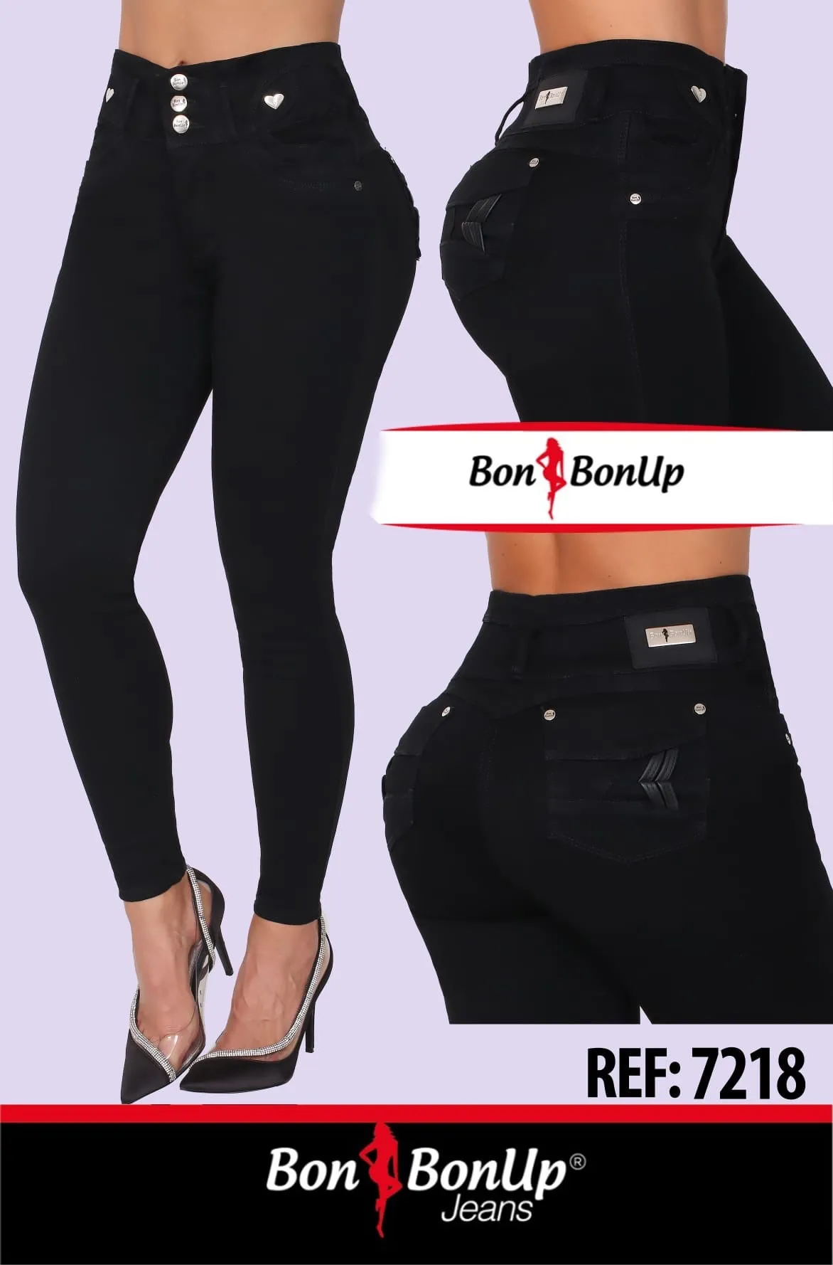 7218 BonBonUp Colombian Push Up Jeans
