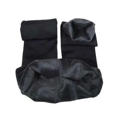 8 Colors S-XL Winter Plus Cashmere Leggings Woman Casual Warm Plus Size Faux Velvet Knitted Thick Slim Super Elastic Leggings