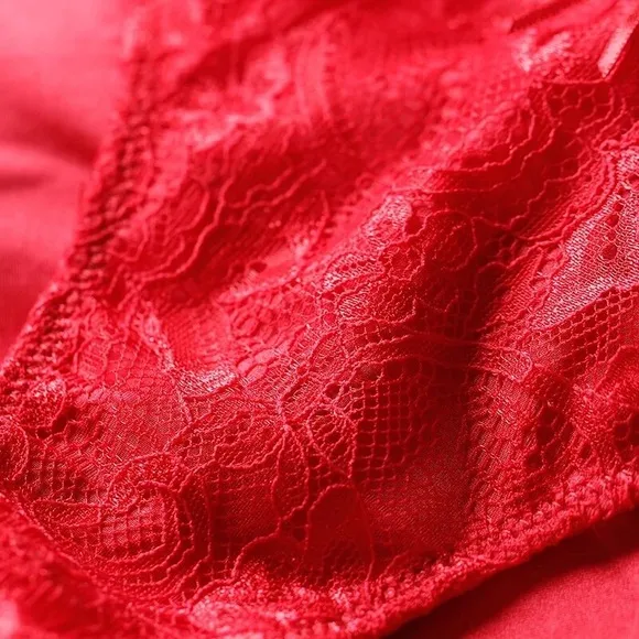 Acousma Paris Women's Panties Panty Lingerie Vintage S M red