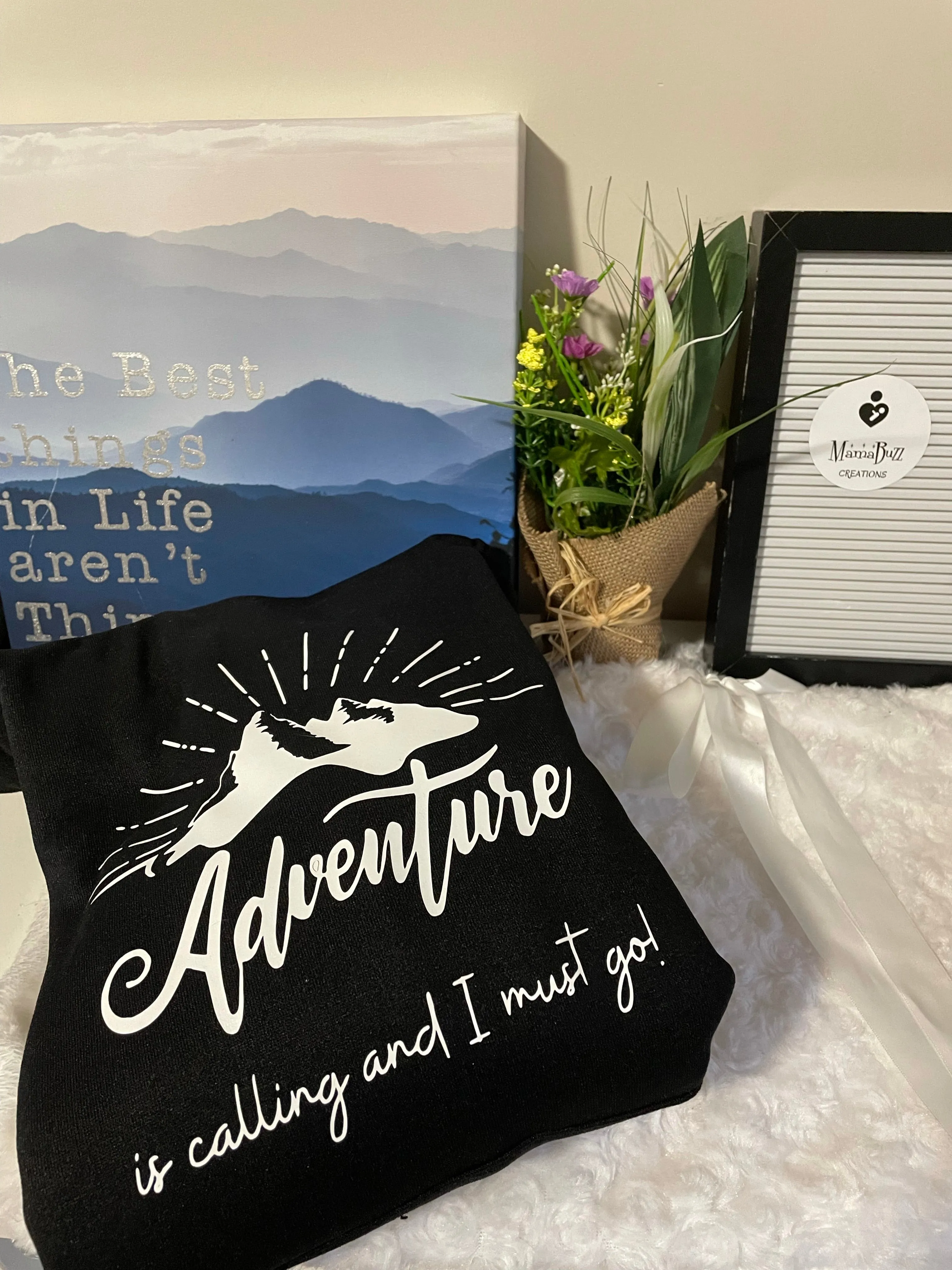 “Adventure is Calling and I must go” Mama Hoodie