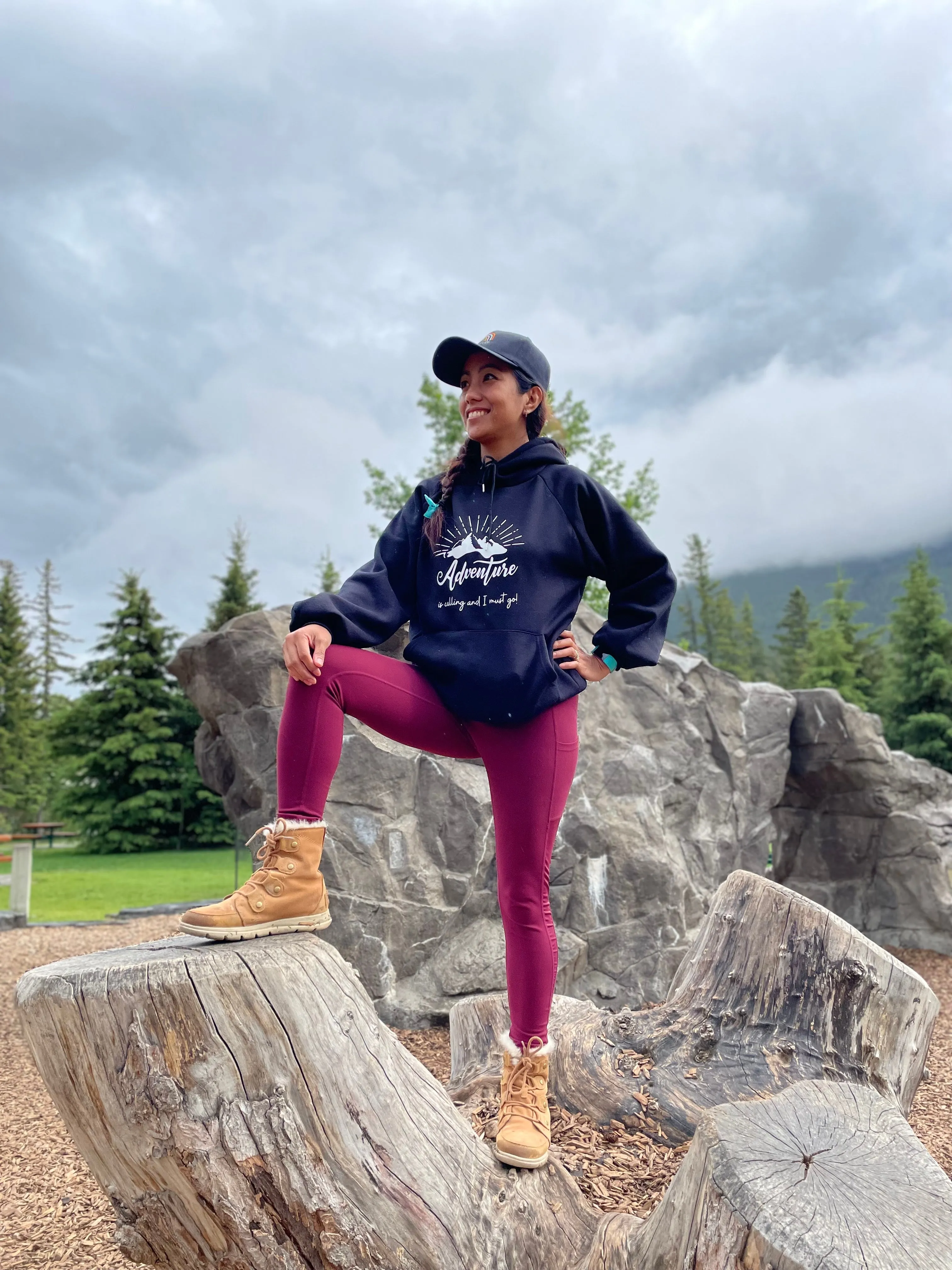 “Adventure is Calling and I must go” Mama Hoodie