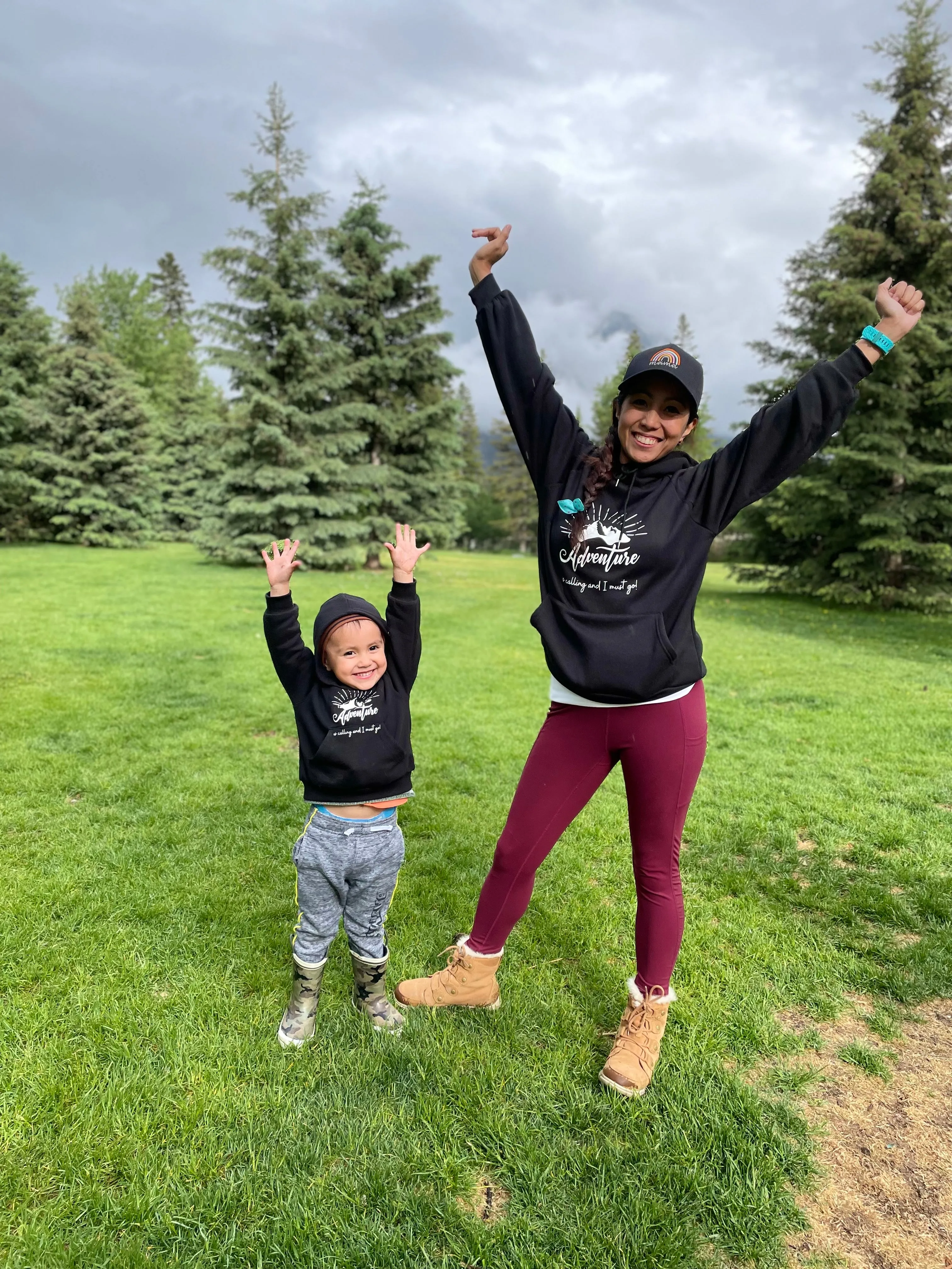 “Adventure is Calling and I must go” Mama Hoodie