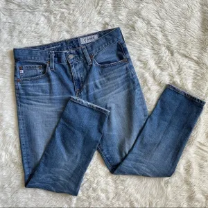 AG Adriano Goldschmied Jeans The Ex-Boyfriend Slouchy Slim Distressed Denim 26