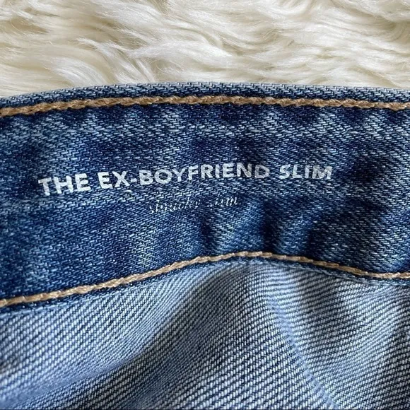 AG Adriano Goldschmied Jeans The Ex-Boyfriend Slouchy Slim Distressed Denim 26