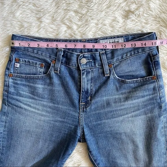 AG Adriano Goldschmied Jeans The Ex-Boyfriend Slouchy Slim Distressed Denim 26