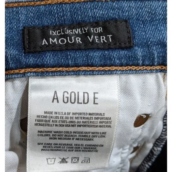 AGOLDE Amour Vert Sophie Crop Jeans Size 25