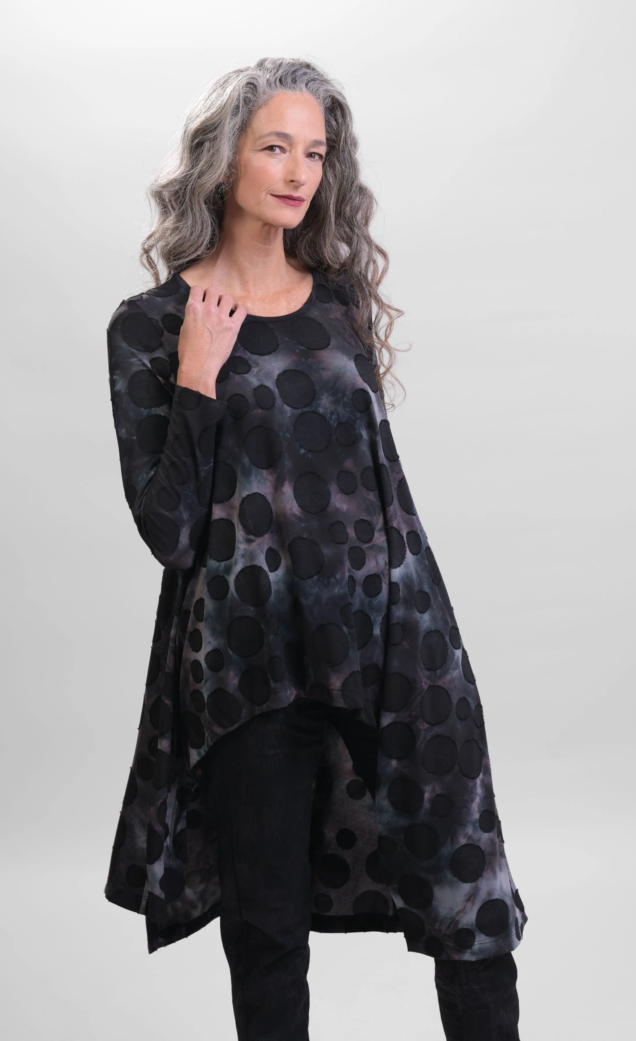 Alembika Echo Smoke Asymmetrical Tunic