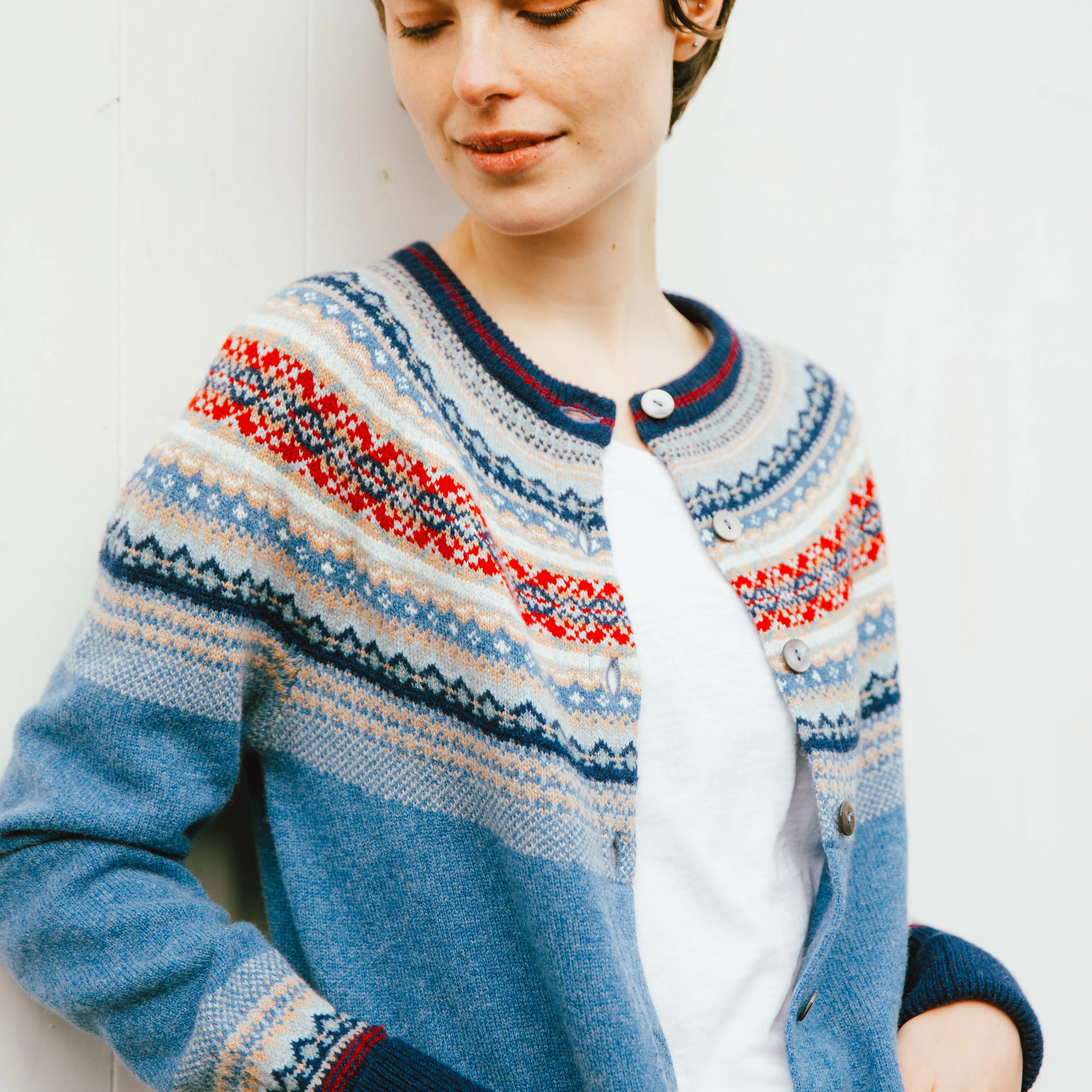 Alpine Cardigan - Blue Morning