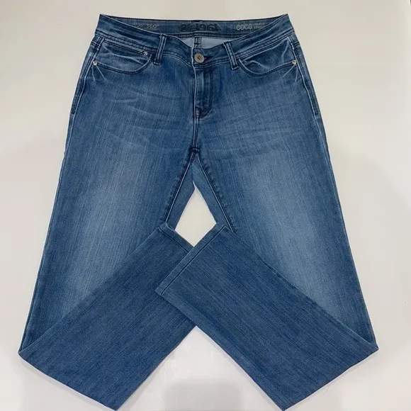 ANTHROPOLOGIE DL1961 COCO CURVY STRAIGHT JEANS 4 WAY 360 STRETCH size 27