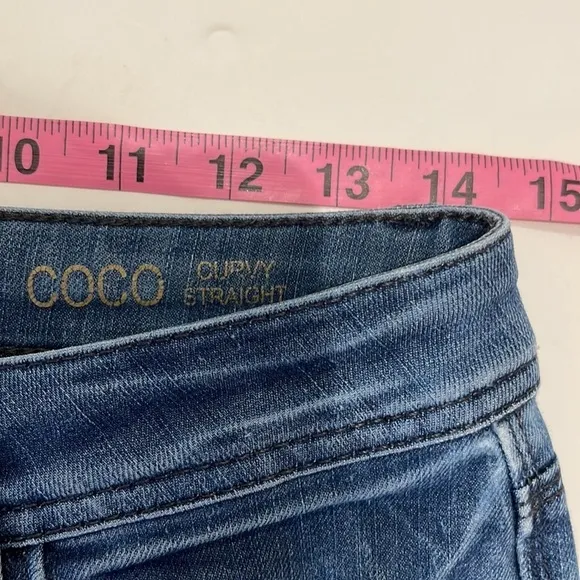 ANTHROPOLOGIE DL1961 COCO CURVY STRAIGHT JEANS 4 WAY 360 STRETCH size 27