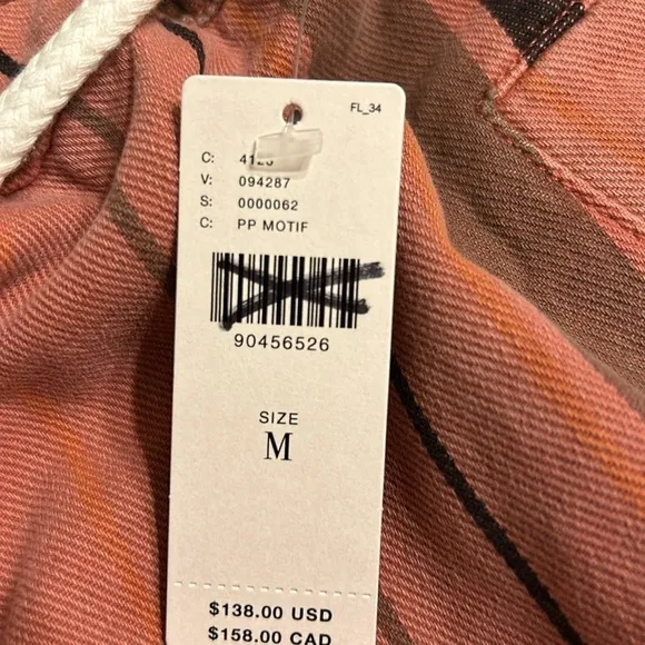 Anthropologie, NWT, Pilcro Cropped PJ Wide-Leg Jeans, Medium in Purple Motif