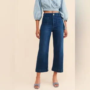 Anthropologie Pilcro Skipper Wide leg high rise jeans. Women size 26