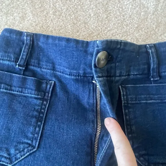 Anthropologie Pilcro Skipper Wide leg high rise jeans. Women size 26