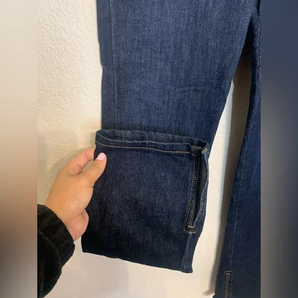 Anthropologie x Pilcro The Split Straight Jeans Women's Size 29 High Rise Denim