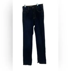 Anthropologie x Pilcro The Split Straight Jeans Women's Size 29 High Rise Denim