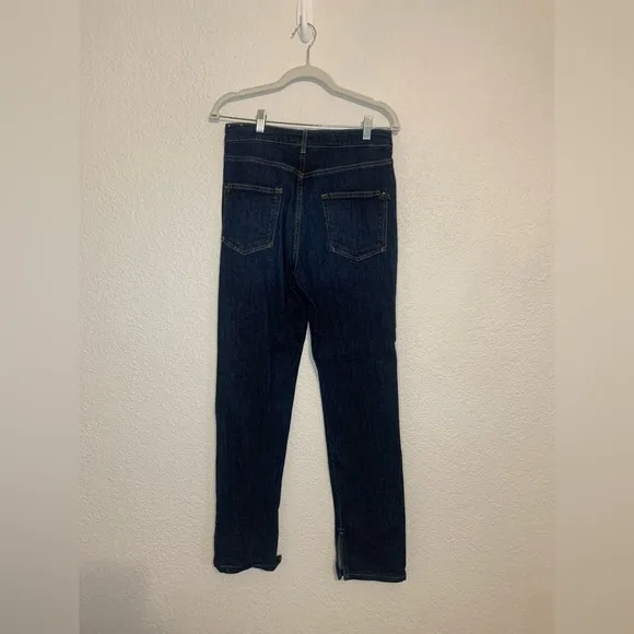 Anthropologie x Pilcro The Split Straight Jeans Women's Size 29 High Rise Denim