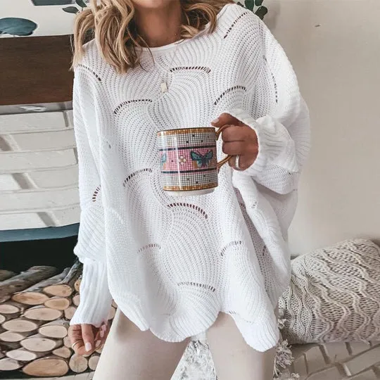 Autumn essence loose knitted sweater