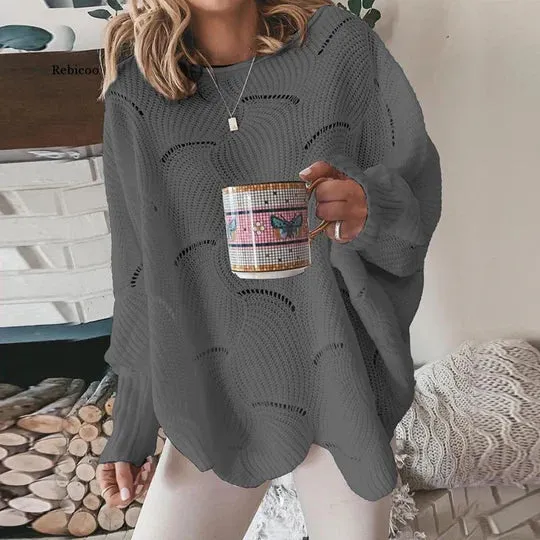 Autumn essence loose knitted sweater