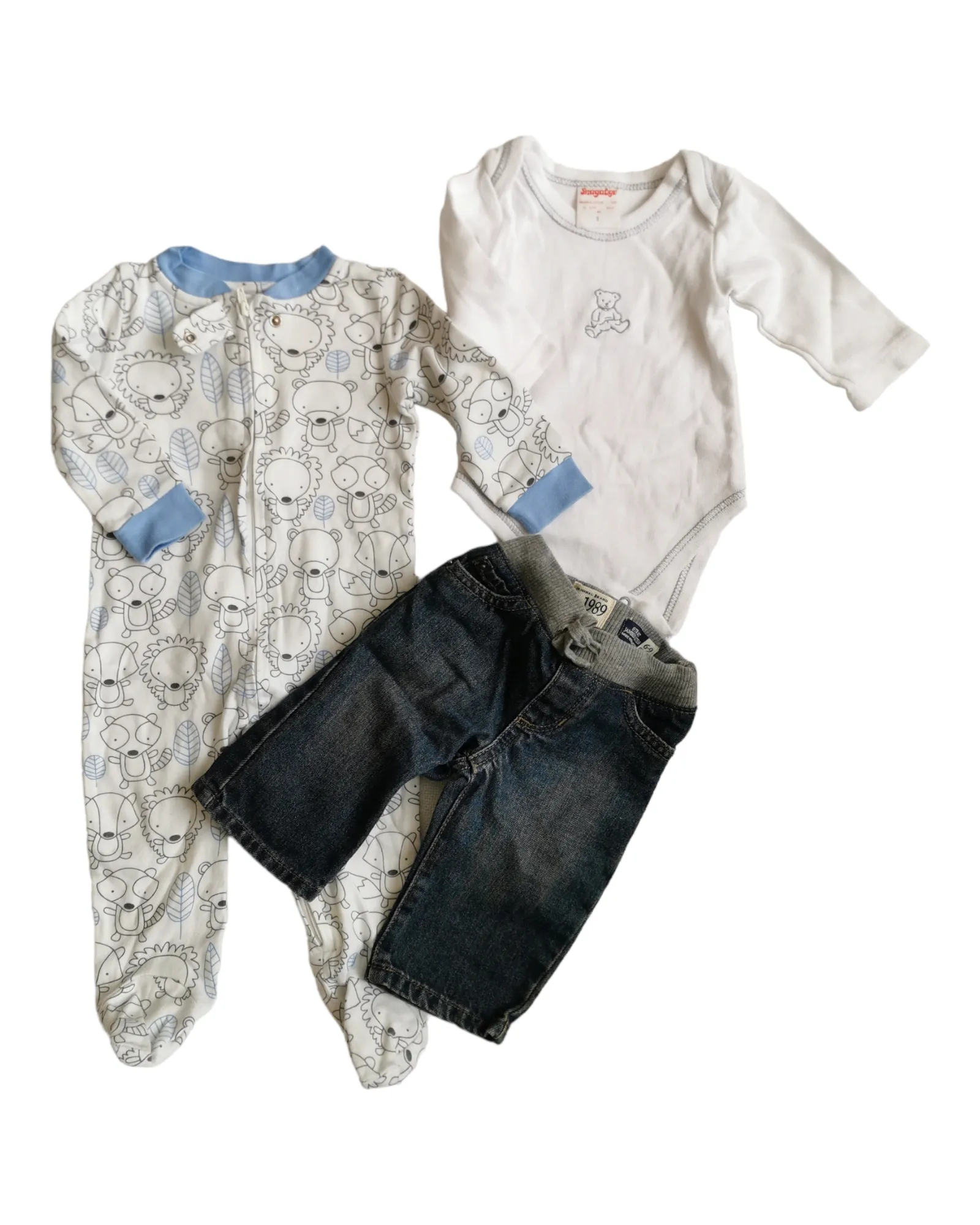 BABY BOY SIZE 6/9 MONTHS - KOALABABY & CHILDREN'S PLACE, 3 Piece Mix N Match Fall Outfit EUC / NWOT B14
