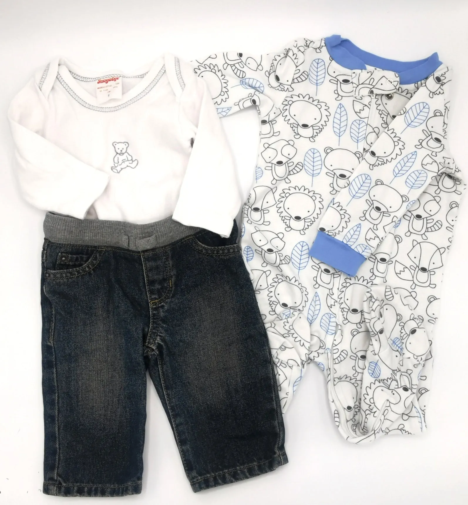 BABY BOY SIZE 6/9 MONTHS - KOALABABY & CHILDREN'S PLACE, 3 Piece Mix N Match Fall Outfit EUC / NWOT B14