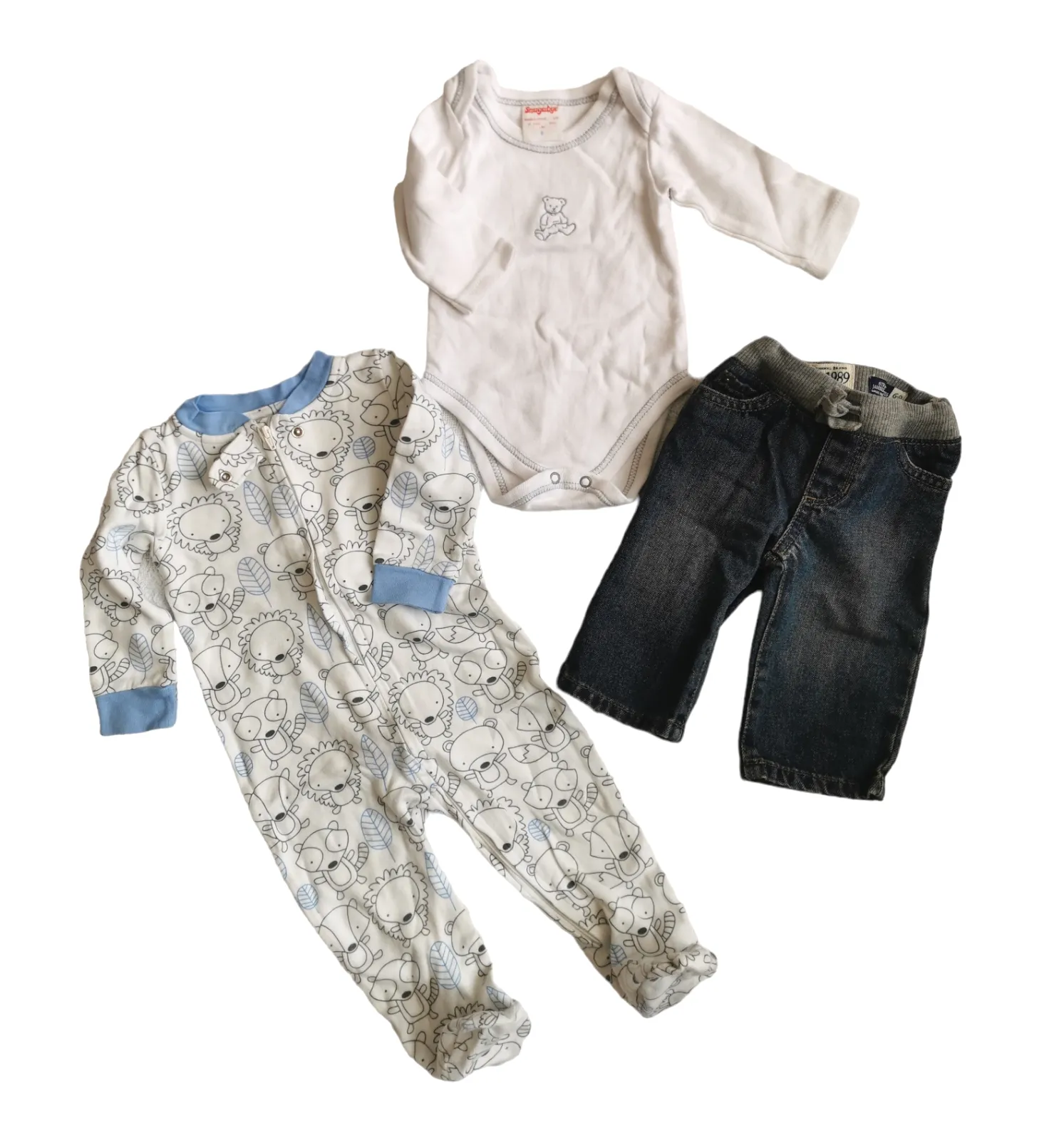 BABY BOY SIZE 6/9 MONTHS - KOALABABY & CHILDREN'S PLACE, 3 Piece Mix N Match Fall Outfit EUC / NWOT B14