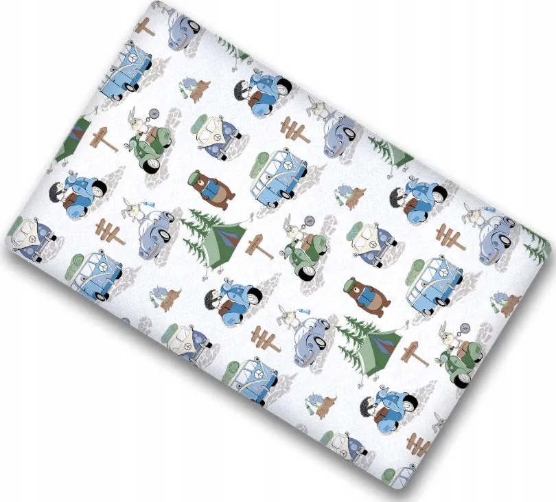 Baby Fitted Sheet 100% Cotton Mattress Toddler Bed 140x70cm Camping
