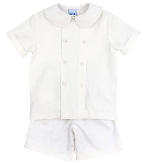 Bailey Boys Dressy Short Set - Whisper Linen