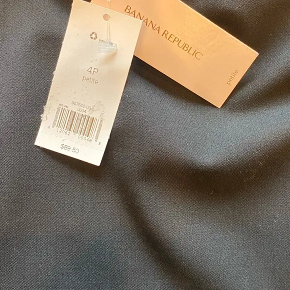 Banana  Republic Black Wool Pencil Skirt 4P