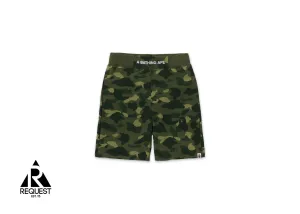 BAPE Color Camo Sweat Shorts (SS22) "Green"