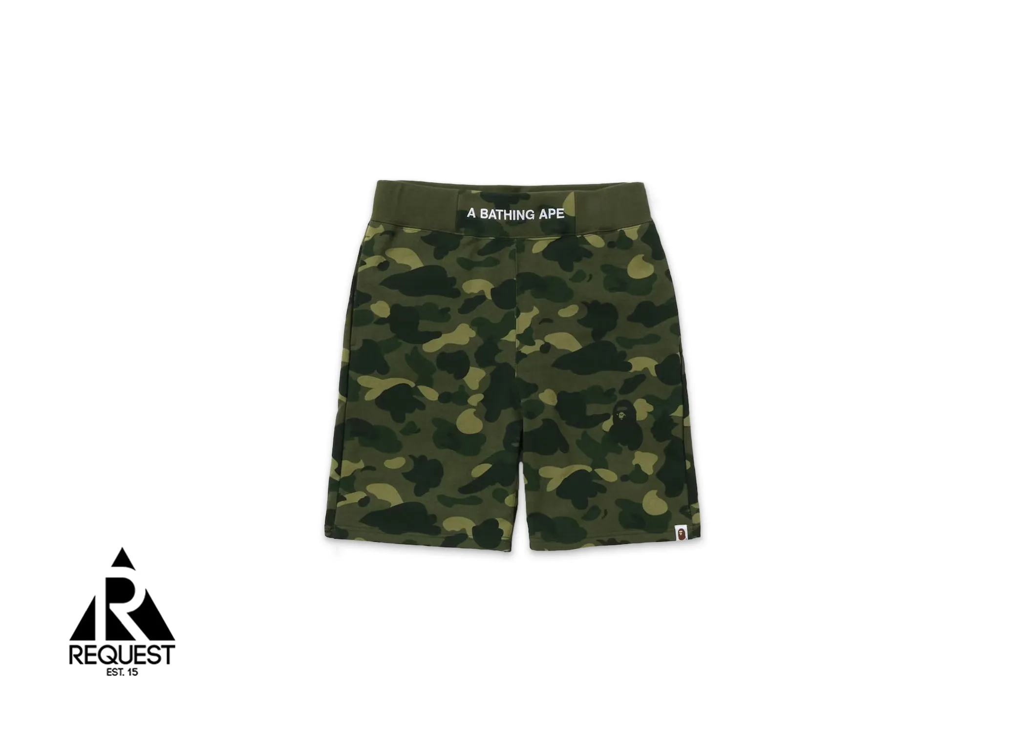 BAPE Color Camo Sweat Shorts (SS22) "Green"