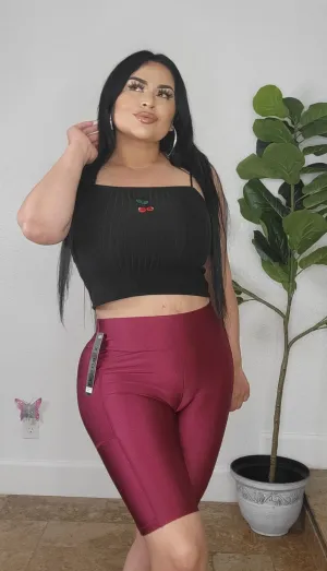 Biker short BURGUNDY