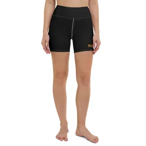 Black SHORMEHD Kente Biker Shorts
