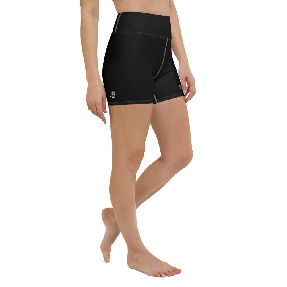 Black SHORMEHD Kente Biker Shorts