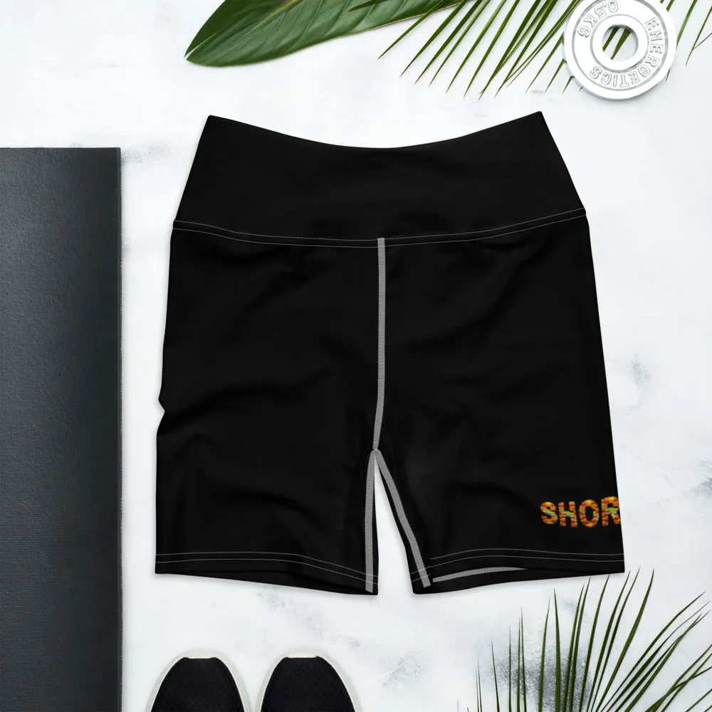 Black SHORMEHD Kente Biker Shorts