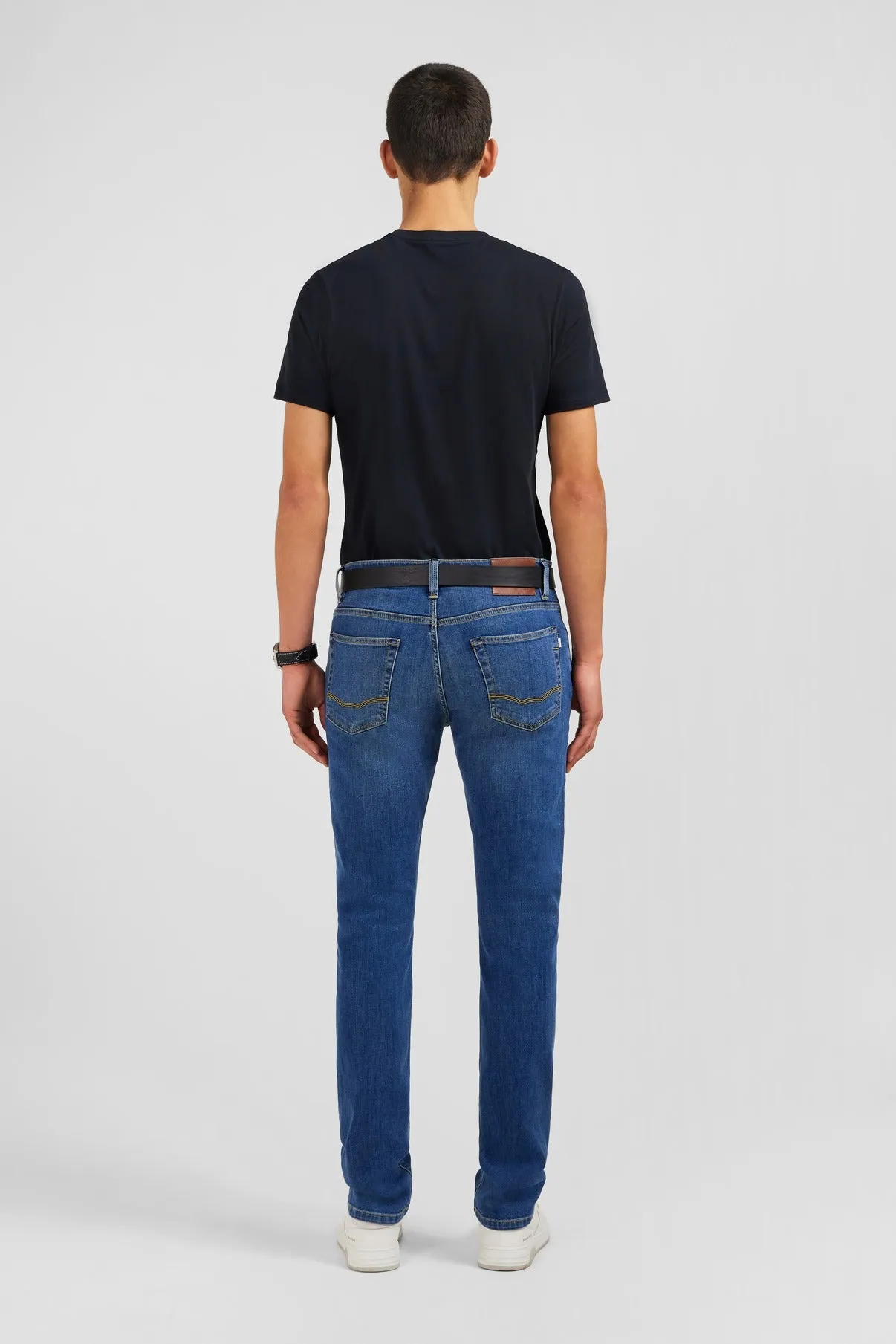 Blue jeans in stretch cotton
