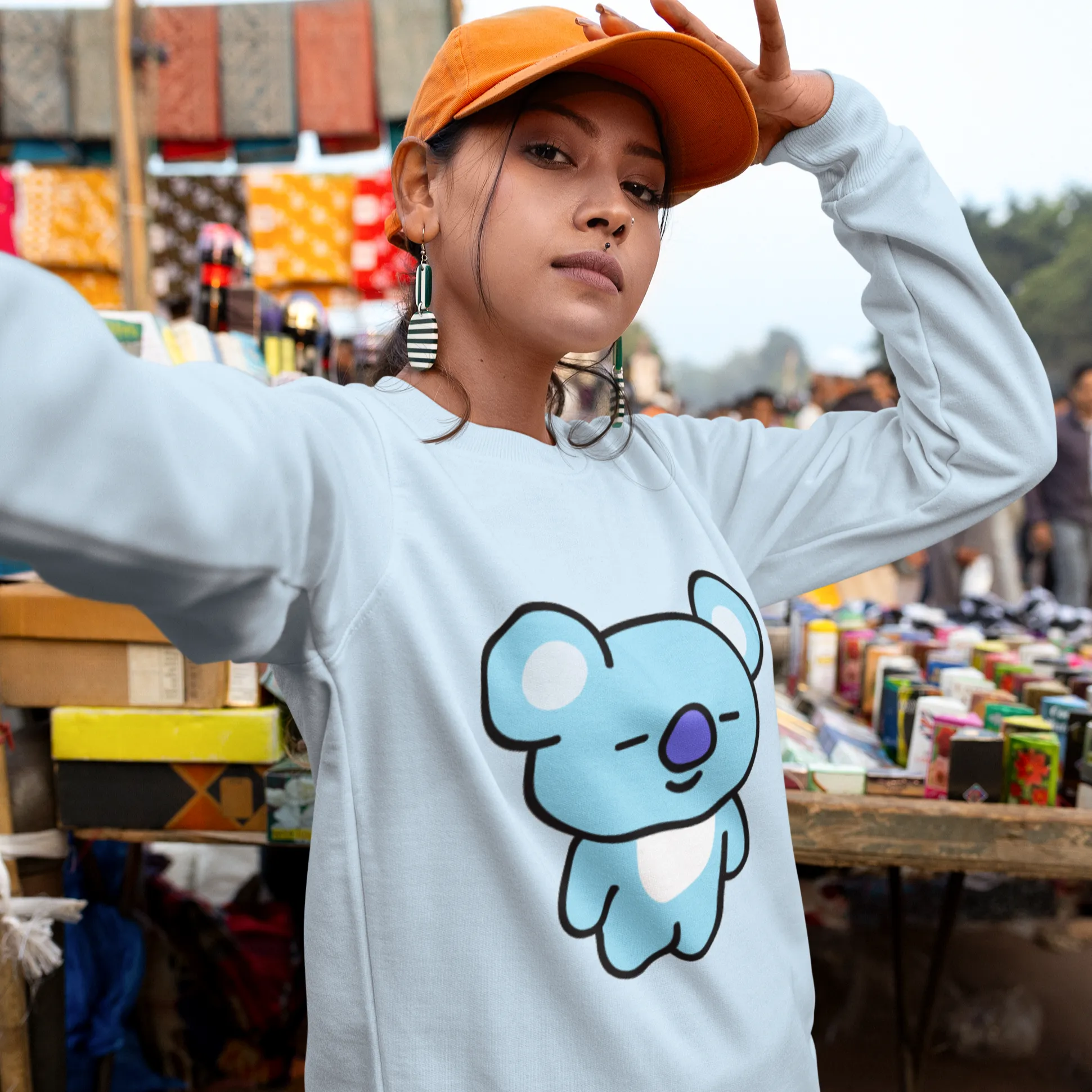 Blue Koya Sweater | BTS BT21 Merchandise