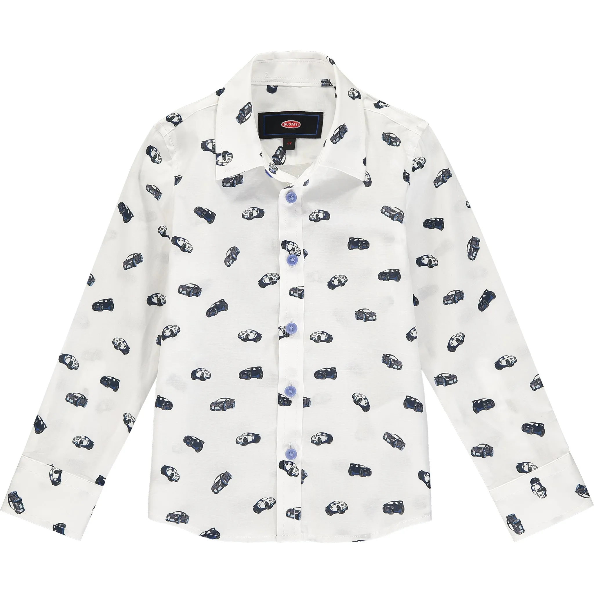 Boys Smart White Cotton Long Sleeved Shirt