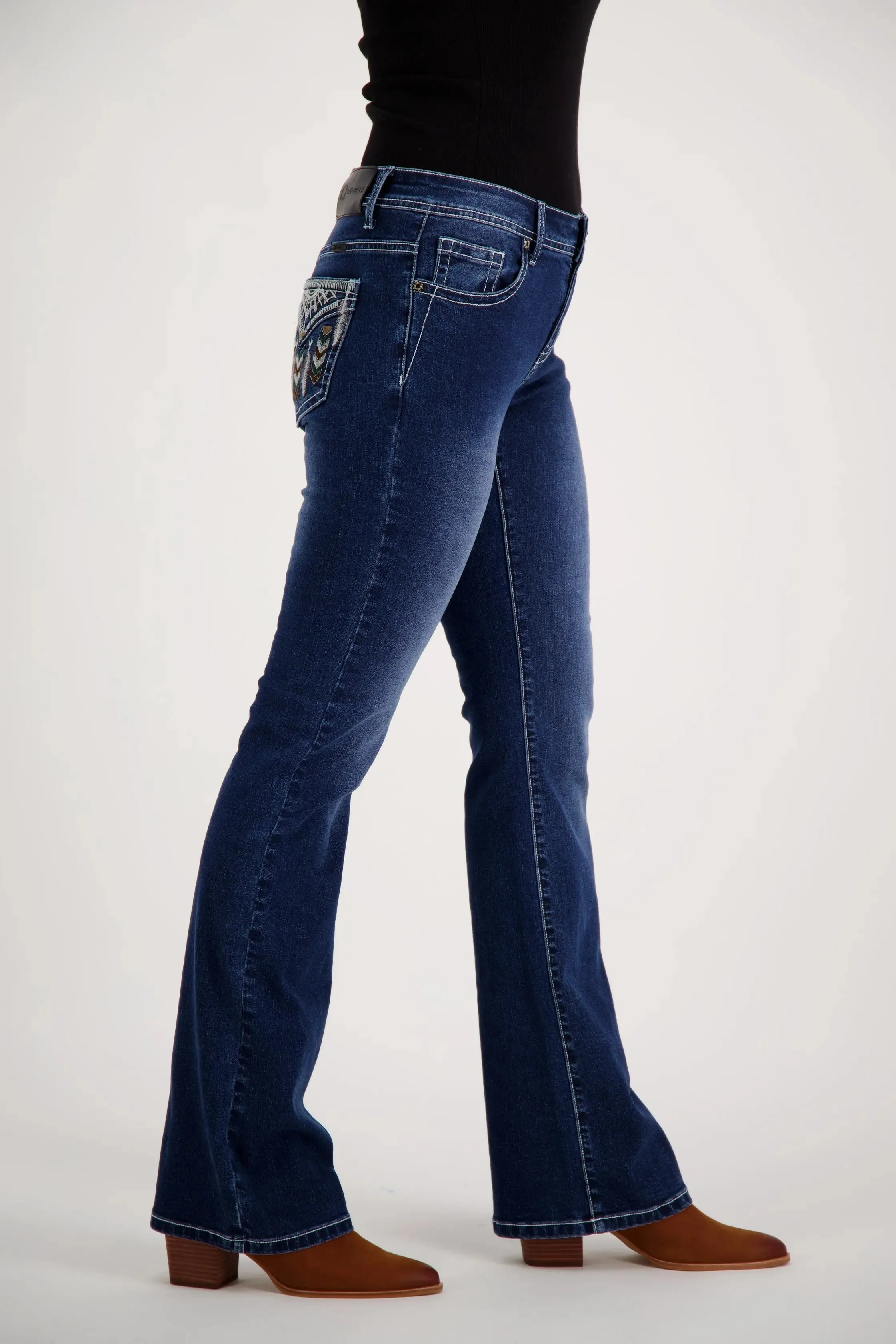 Brandy Bootcut Premium Stretch Denim Bling Jeans