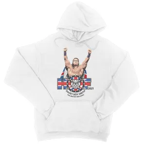 British Bulldog HOF 2021 (WHITE) College Hoodie