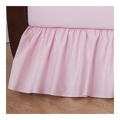 Brixy 100% Cotton Percale Crib Skirt - Solids